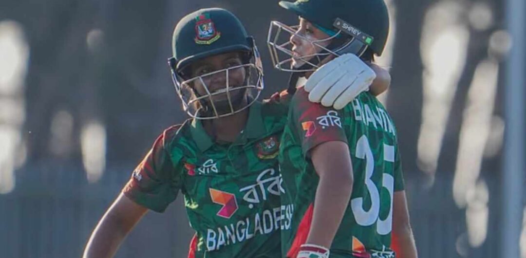 বাংলাদেশ অনূর্ধ্ব-১৯ নারী দলের দাপটে সিরিজে এগিয়ে ২-১