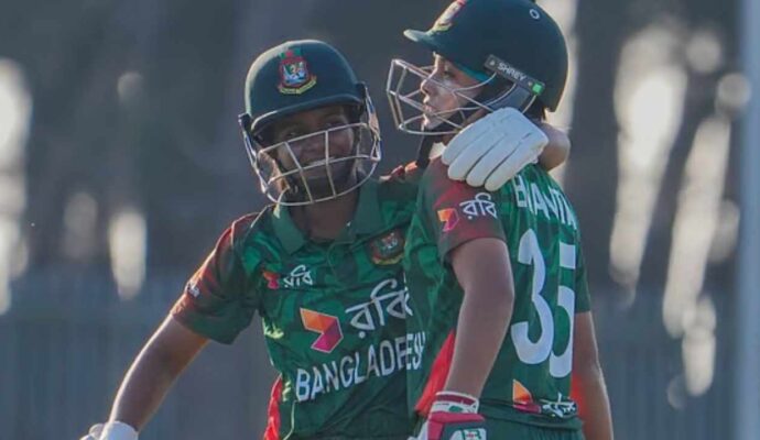 বাংলাদেশ অনূর্ধ্ব-১৯ নারী দলের দাপটে সিরিজে এগিয়ে ২-১