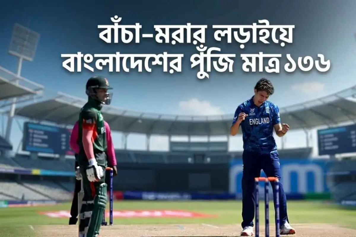 বাঁচা-মরার লড়াইয়ে বাংলাদেশের পুঁজি মাত্র ১৩৬