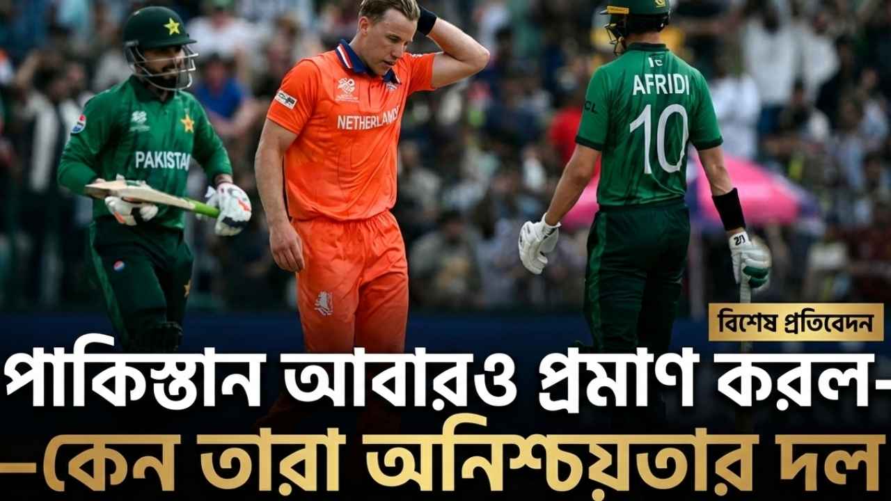 পাকিস্তান আবারও প্রমাণ করল—কেন তারা অনিশ্চয়তার দল