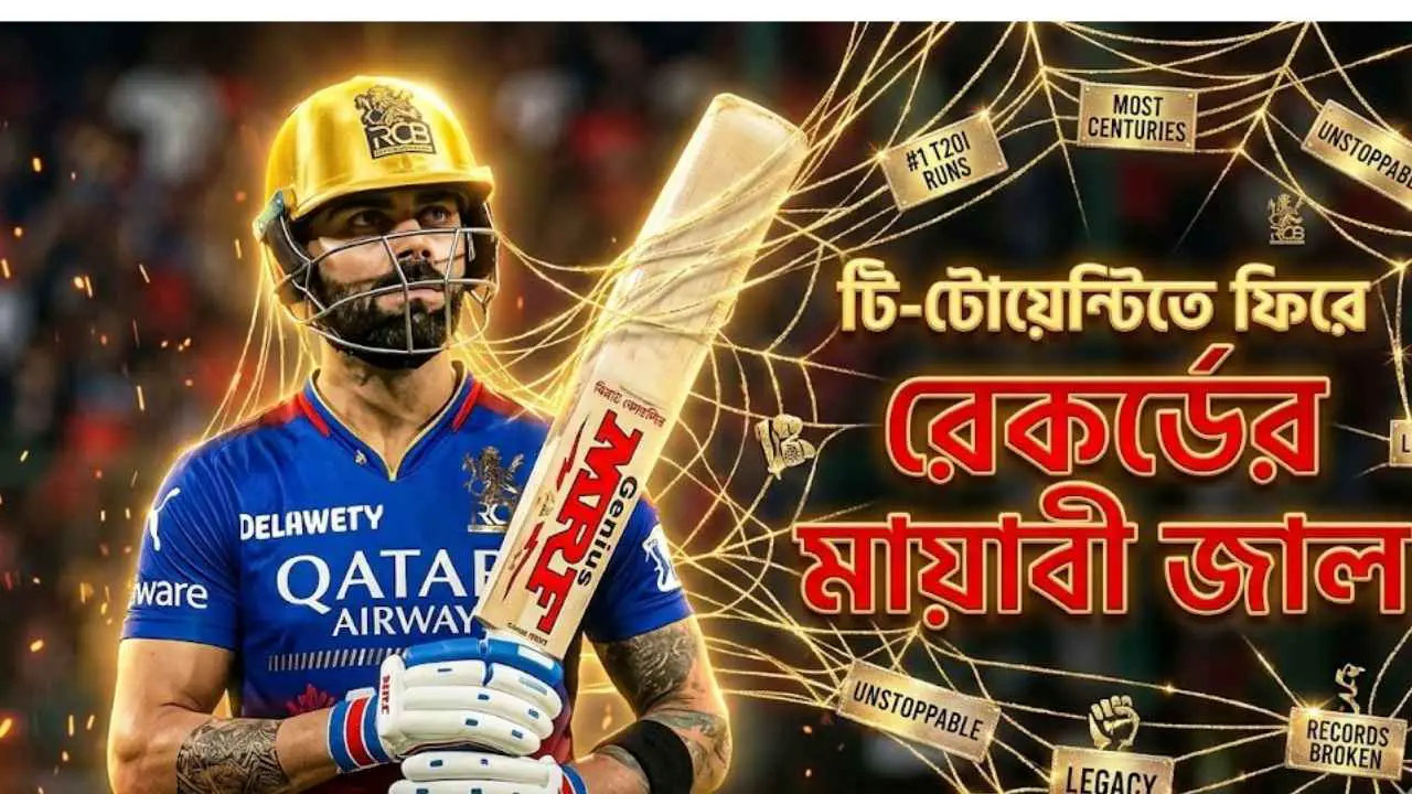 টি-টোয়েন্টিতে ফিরে রেকর্ডের মায়াবী জালে বিরাট কোহলি