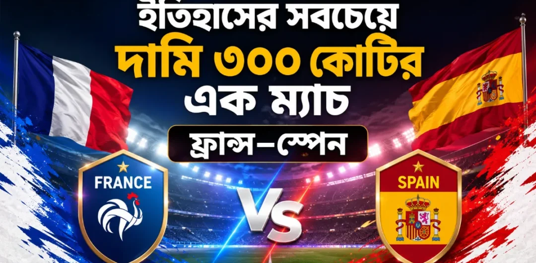 ইতিহাসের সবচেয়ে দামি ৩০০ কোটির এক ম্যাচ | ফ্রান্স–স্পেন