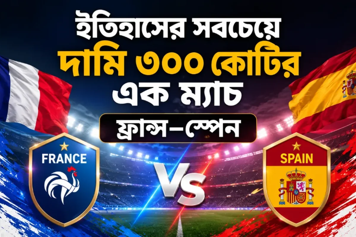 ইতিহাসের সবচেয়ে দামি ৩০০ কোটির এক ম্যাচ | ফ্রান্স–স্পেন