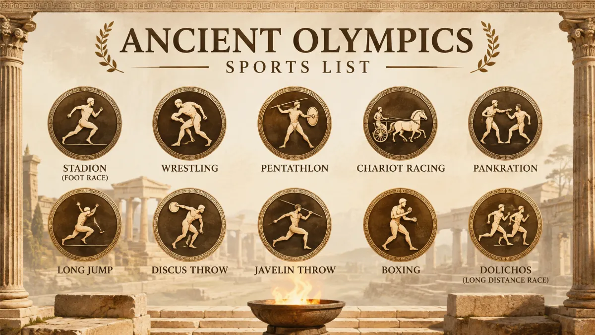 Ancient Olympics Sports List